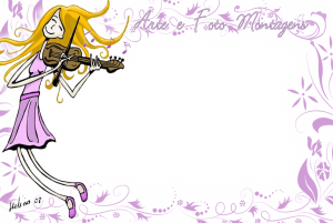 menina tocando violino.