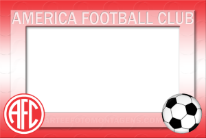 Escudo time América Football Club RJ, vermelho e branco.