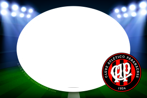 Escudo time Athletico PR novo, vermelho e preto.