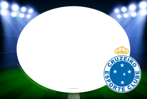 Escudo time Cruzeiro, estrelas, azul e branco.