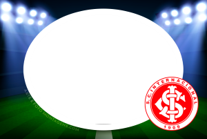 Escudo time Internacional, vermelho e branco.