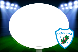 Escudo time Londrina, Tubarão, azul e branco.