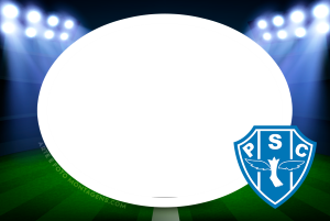 Escudo time Paysandu, Papão, azul e branco.