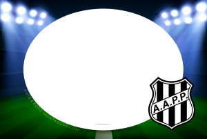 Escudo time Ponte Preta, Macaca, preto e branco.