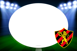 Escudo time Sport Recife, Leão, vermelho e preto.