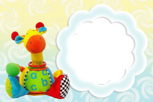 Girafinha de pelucia, brinquedo.