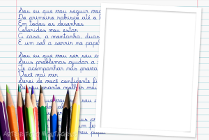 musica o caderno, lapis de cor, fundo de caderno.